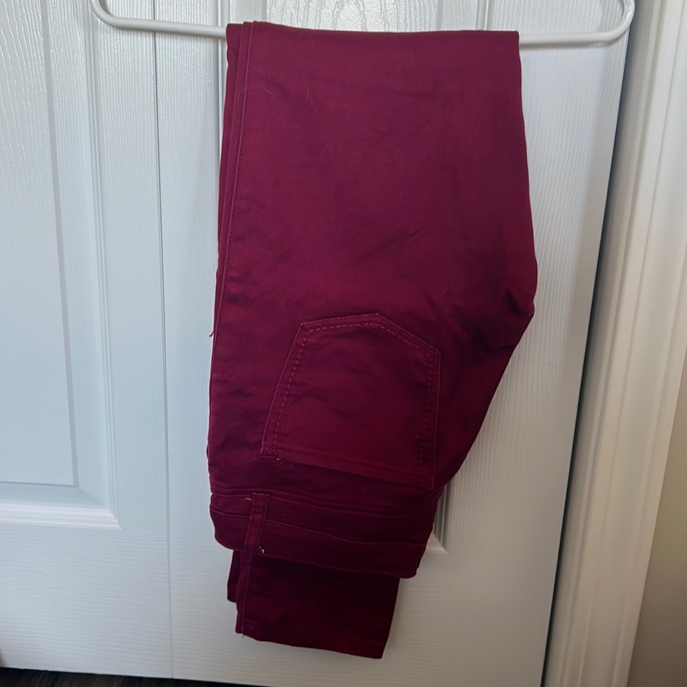Dark red Blue Faith skinny jeans